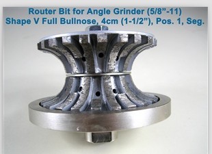 Sintered Segmented Router Bit for Hand-held Grinder